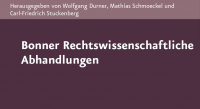 Bonner Rechtswissenschaftliche Abhandlungen. Neue Folge