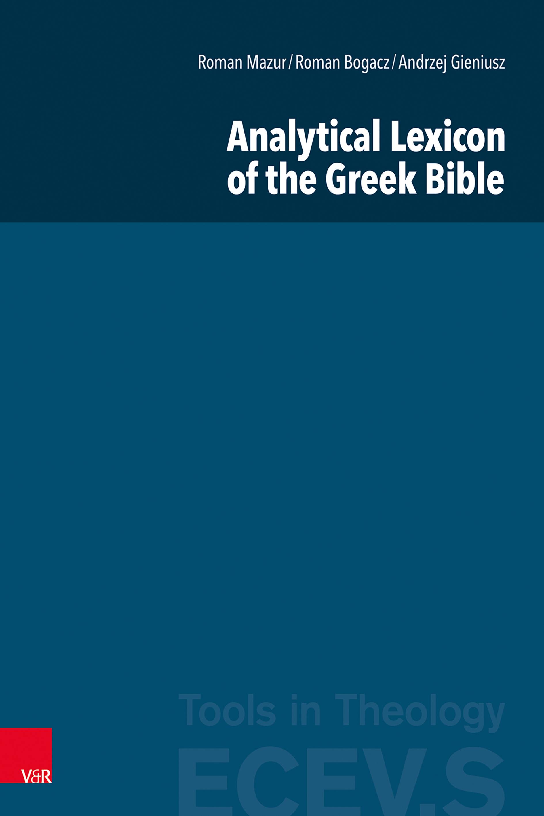 Analytical Lexicon of the Greek Bible Vandenhoeck & Ruprecht Verlage