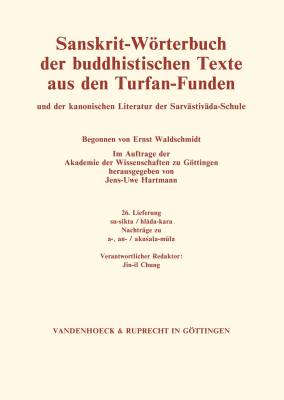 Sanskrit-Wörterbuch der buddhistischen Texte aus den Turfan